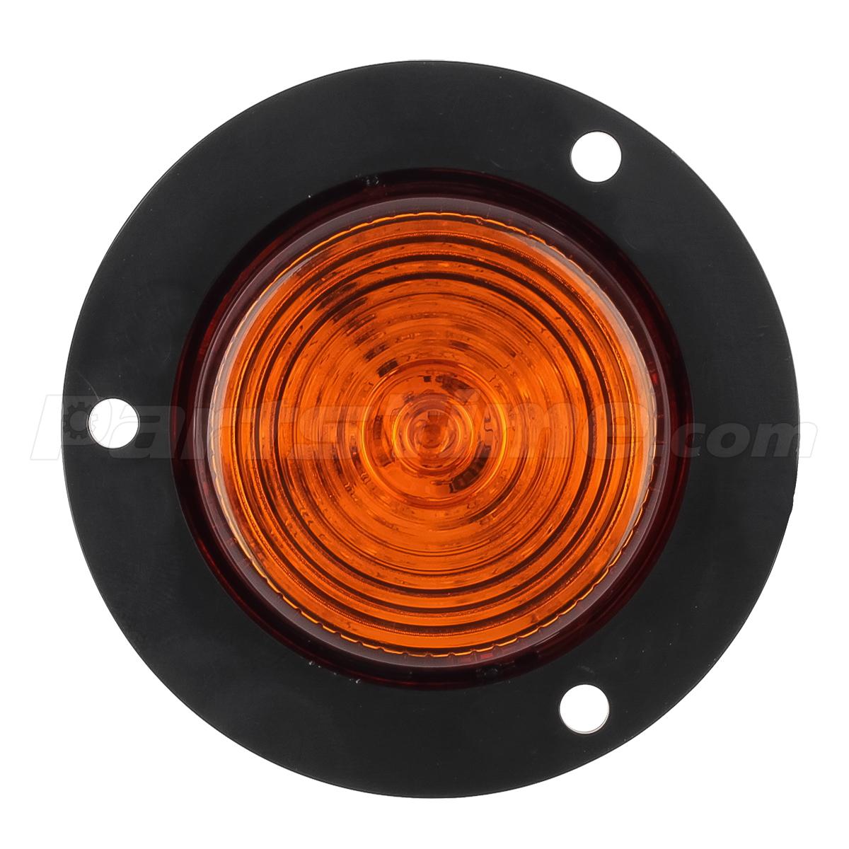 (4)2" Amber Lens Round Sealed Clearance Marker Light 6LED Recessed