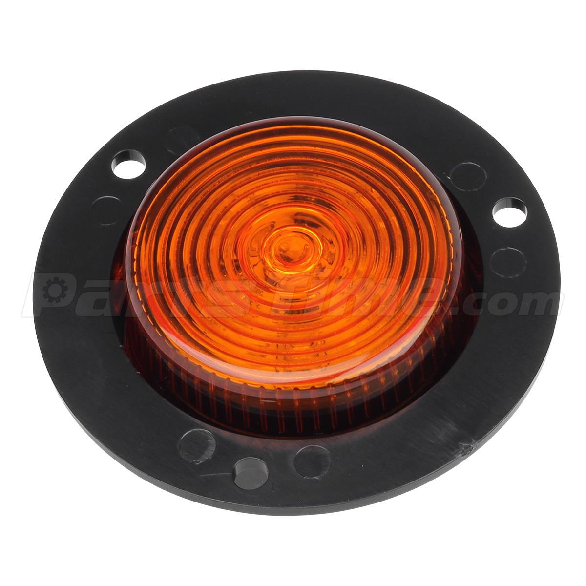 4 2 U0026quot Amber Lens Round Sealed Clearance Marker Light 6led