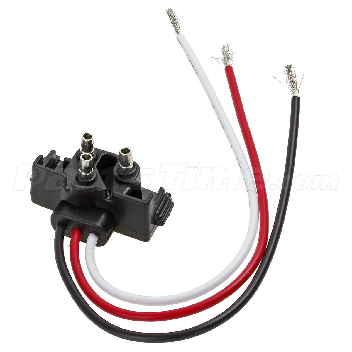 4x3 Way Prong Molded Plug Pigtail Harness for Truck Trailer Stop Turn